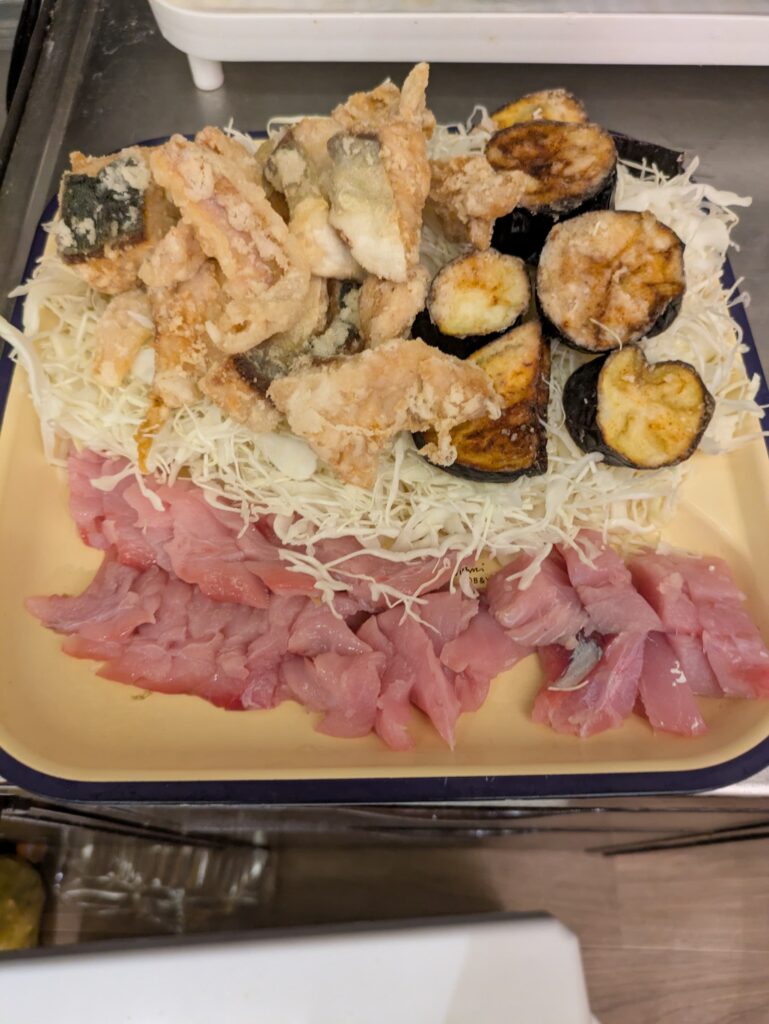 釣ったイナダとイトヨリは刺身や空揚げでいただきました