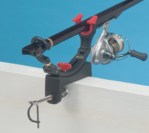 スピニングでも使える竿掛け