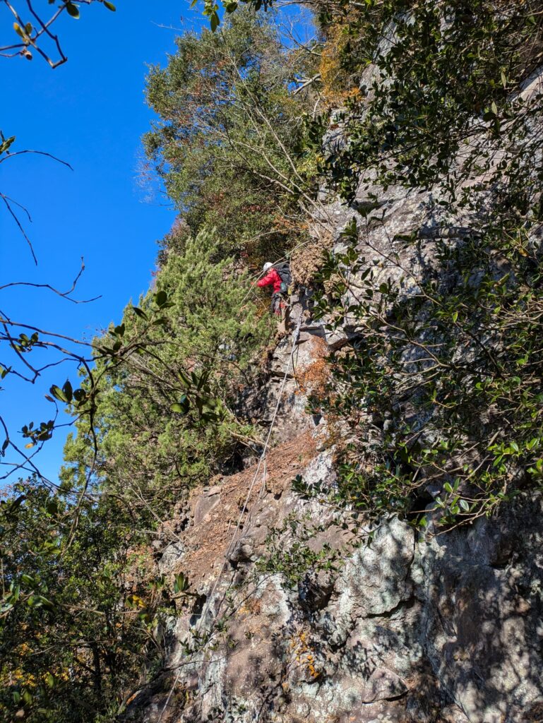赤嶽テツさんエリアへのアプローチ