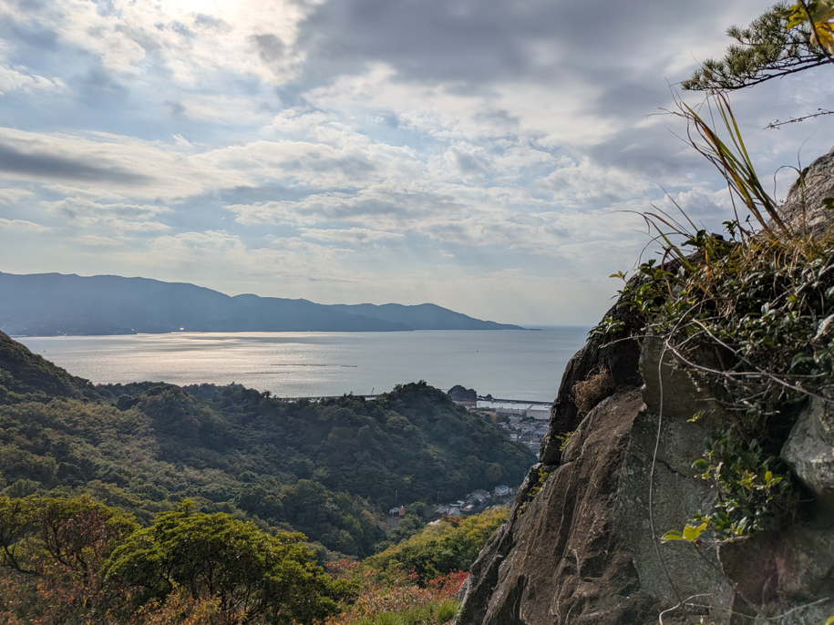 鷲頭山メインウォールから見た景色