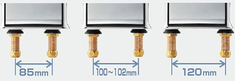 取り付けピッチが可変できるRBF-822